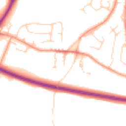 Daytime road noise heatmap for TN2 4PQ