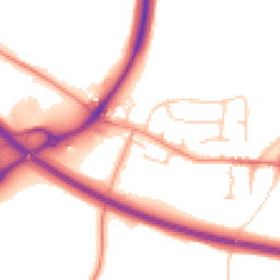 Daytime road noise heatmap for TN2 4QP