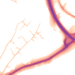 Daytime road noise heatmap for TN2 4RQ