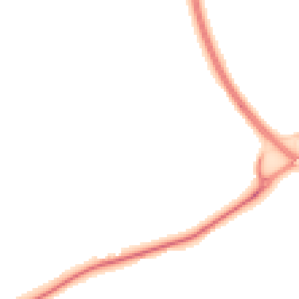 Night-time road noise heatmap for TN2 4RQ