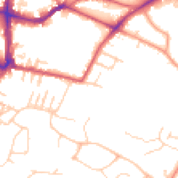 Daytime road noise heatmap for TN2 4SB