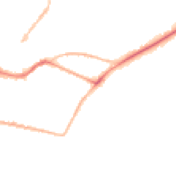 Night-time road noise heatmap for TN2 4SG