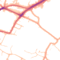 Daytime road noise heatmap for TN2 4TW