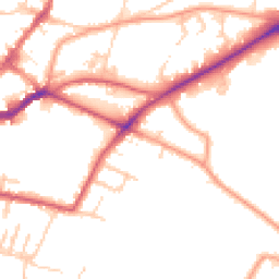 Daytime road noise heatmap for TN2 4UY