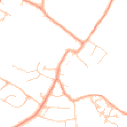 Daytime road noise heatmap for TN2 5AL