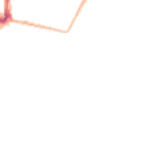 Night-time road noise heatmap for TN2 5EA