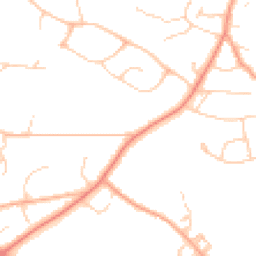 Daytime road noise heatmap for TN2 5FD