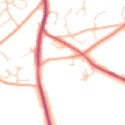 Daytime road noise heatmap for TN2 5HT