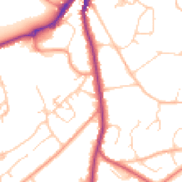 Daytime road noise heatmap for TN2 5LA