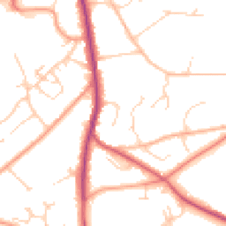Daytime road noise heatmap for TN2 5LG