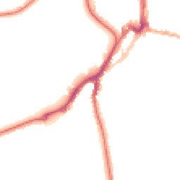 Night-time road noise heatmap for TN2 5TD