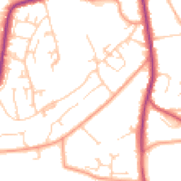 Daytime road noise heatmap for TN2 5UG