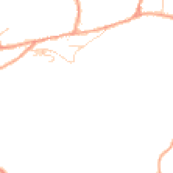 Daytime road noise heatmap for TN20 6BD