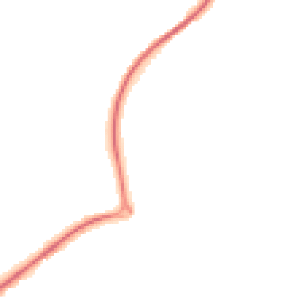 Night-time road noise heatmap for TN20 6BX