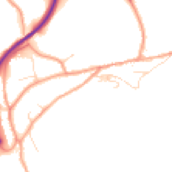Daytime road noise heatmap for TN20 6DR