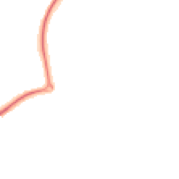 Night-time road noise heatmap for TN20 6DY