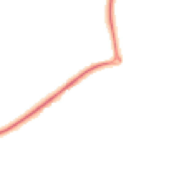 Night-time road noise heatmap for TN20 6EB