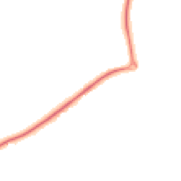 Night-time road noise heatmap for TN20 6ED