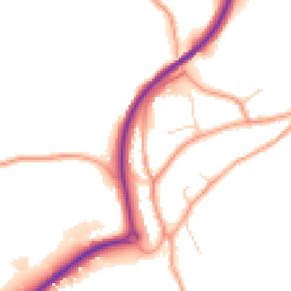 Daytime road noise heatmap for TN20 6EN
