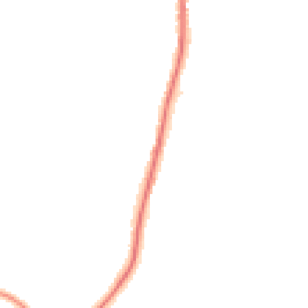 Night-time road noise heatmap for TN20 6JD