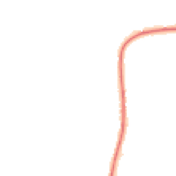 Night-time road noise heatmap for TN20 6LF