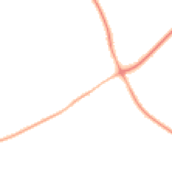 Night-time road noise heatmap for TN25 4AD