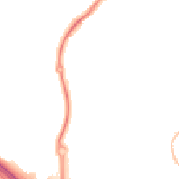 Night-time road noise heatmap for TN25 4AH