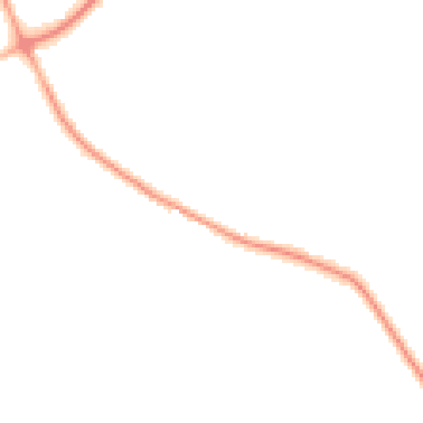 Night-time road noise heatmap for TN25 4AR