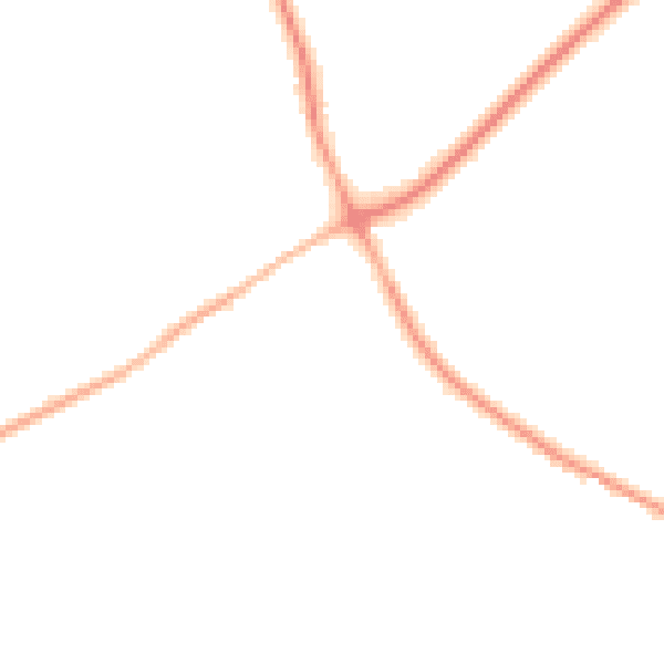 Night-time road noise heatmap for TN25 4AX