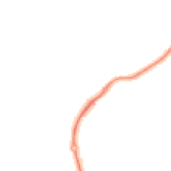 Night-time road noise heatmap for TN25 4AZ