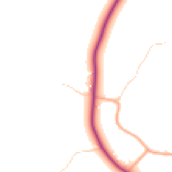 Daytime road noise heatmap for TN25 4BG