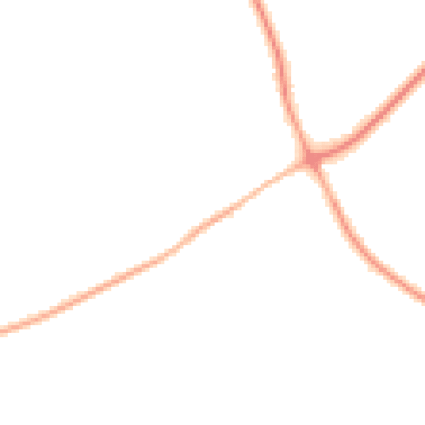Night-time road noise heatmap for TN25 4BJ