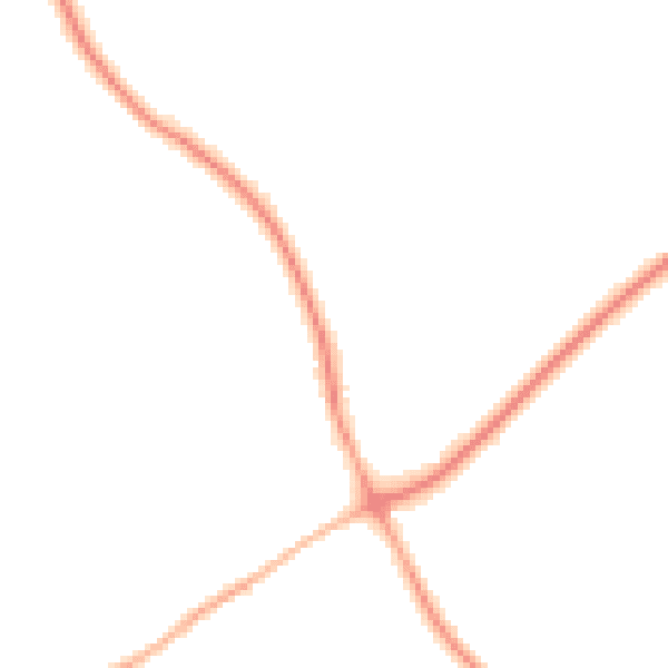 Night-time road noise heatmap for TN25 4BQ