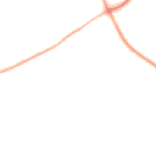 Night-time road noise heatmap for TN25 4BX