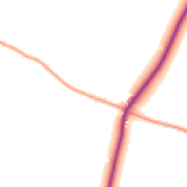 Daytime road noise heatmap for TN25 4EP