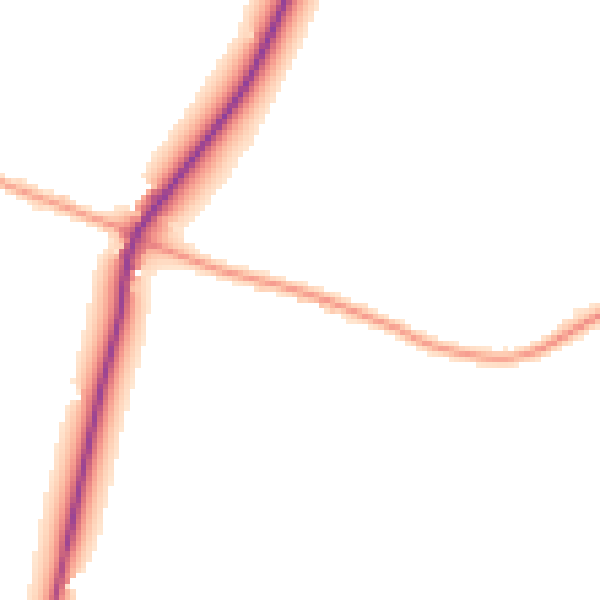 Daytime road noise heatmap for TN25 4ER