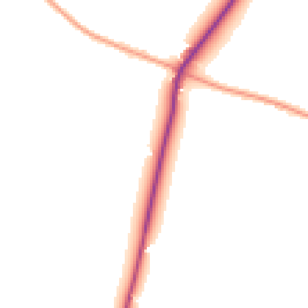 Daytime road noise heatmap for TN25 4EW