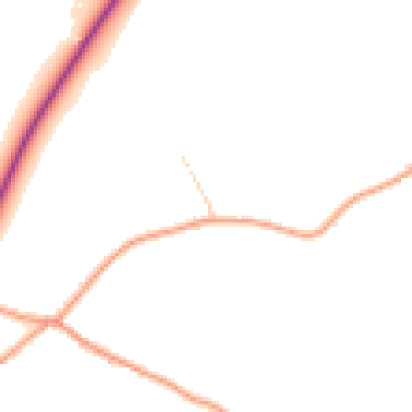 Daytime road noise heatmap for TN25 4EX