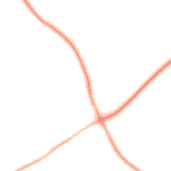 Night-time road noise heatmap for TN25 4FP