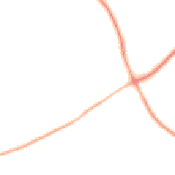 Night-time road noise heatmap for TN25 4FQ