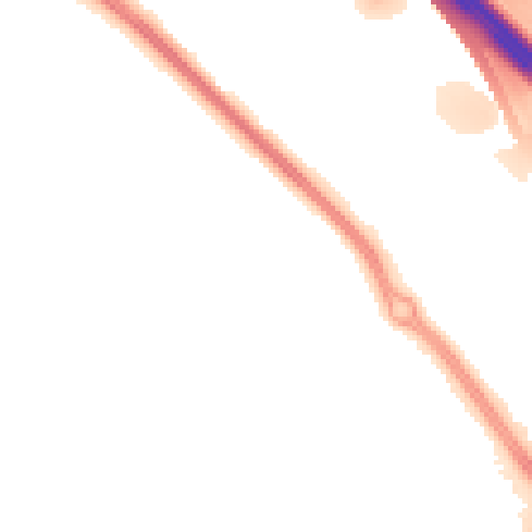 Night-time road noise heatmap for TN25 4GE