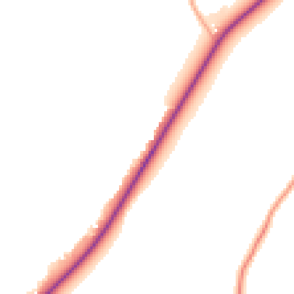 Daytime road noise heatmap for TN25 4HE
