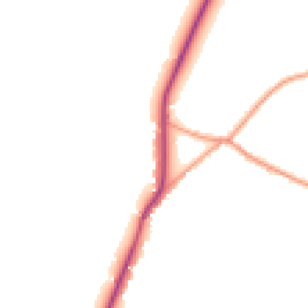 Daytime road noise heatmap for TN25 4HP