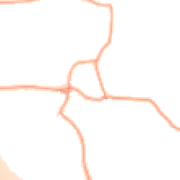 Daytime road noise heatmap for TN25 4JX