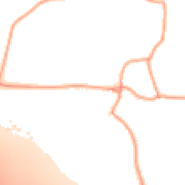 Daytime road noise heatmap for TN25 4LE