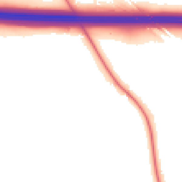 Night-time road noise heatmap for TN25 4LS
