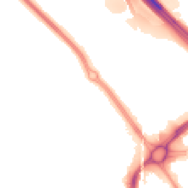 Night-time road noise heatmap for TN25 4PN