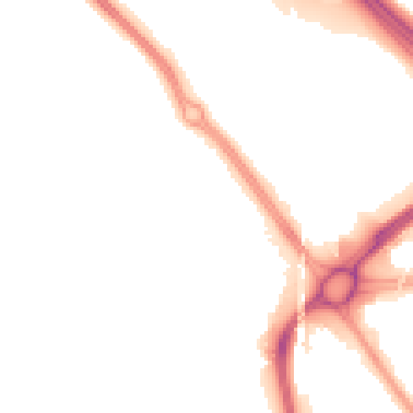 Night-time road noise heatmap for TN25 4QA