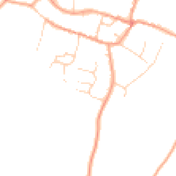 Daytime road noise heatmap for TN25 5BA