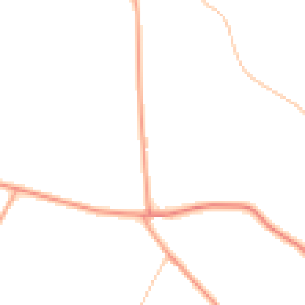 Daytime road noise heatmap for TN25 5DQ